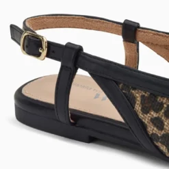 Vanessa WuBallerines slingback Tina léopard à bride