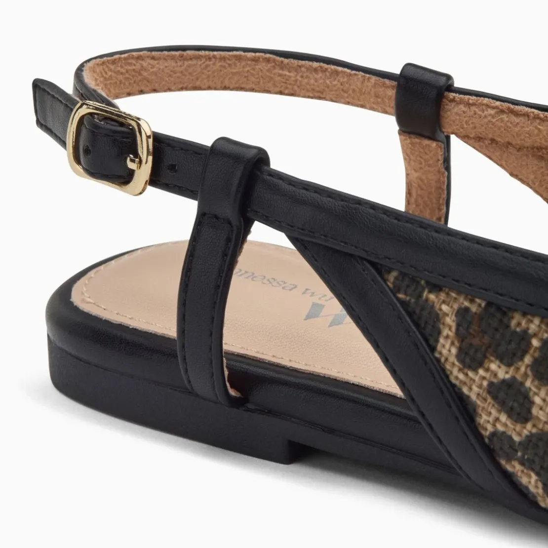 Vanessa WuBallerines slingback Tina léopard à bride