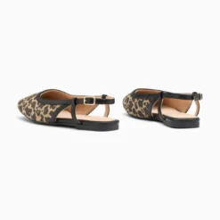 Vanessa WuBallerines slingback Tina léopard à bride