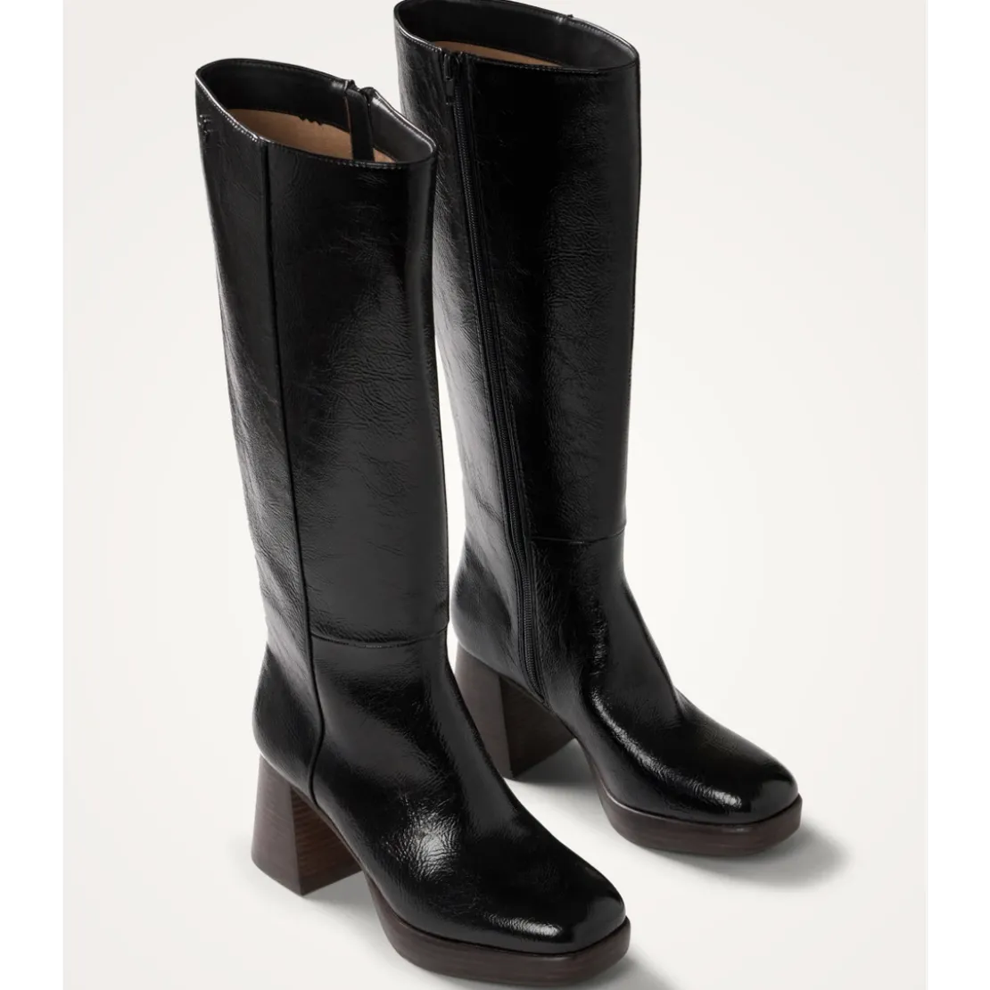 Vanessa WuBottes noires à talon bois