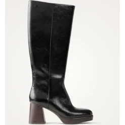 Vanessa WuBottes noires à talon bois