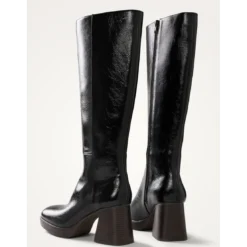 Vanessa WuBottes noires à talon bois