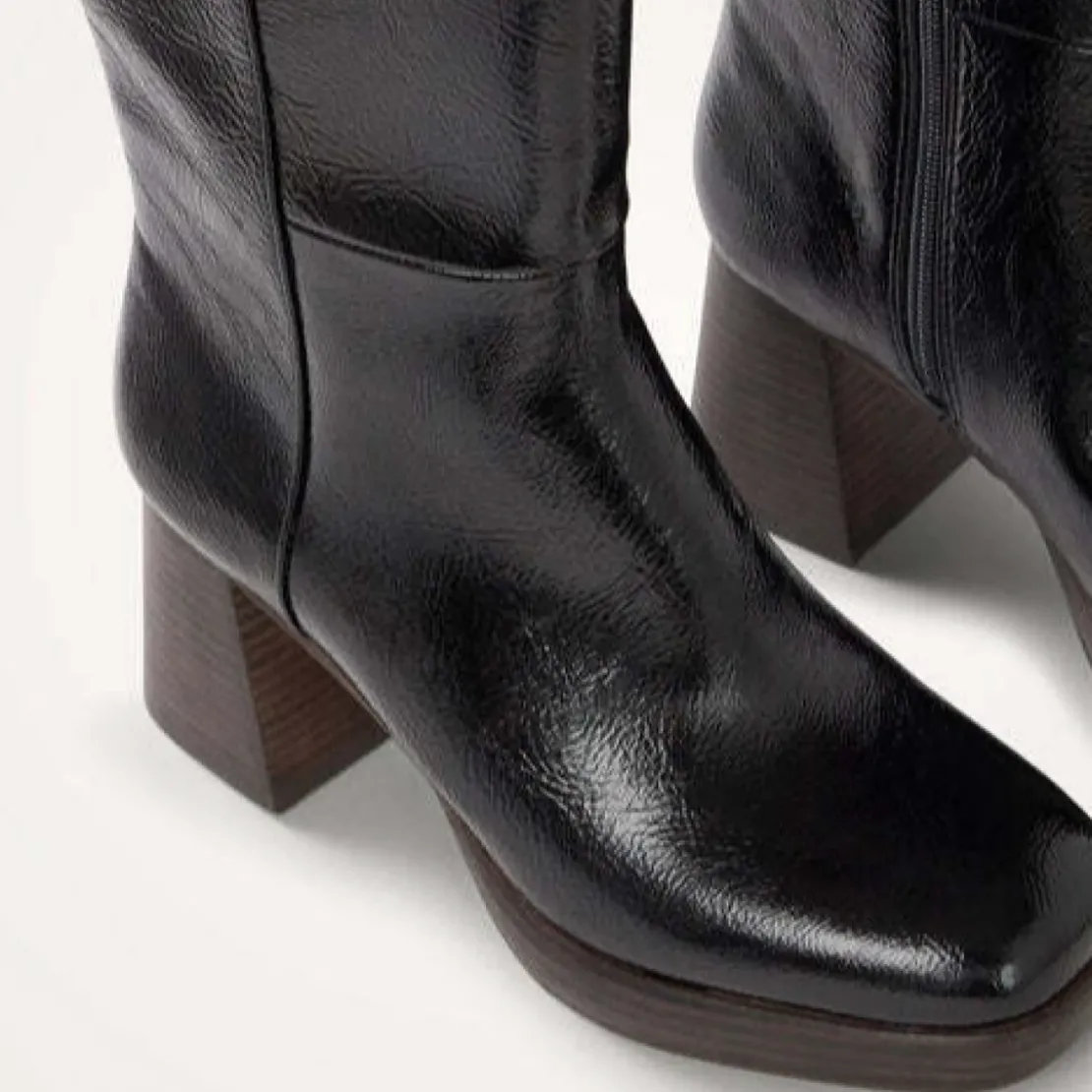 Vanessa WuBottes noires à talon bois