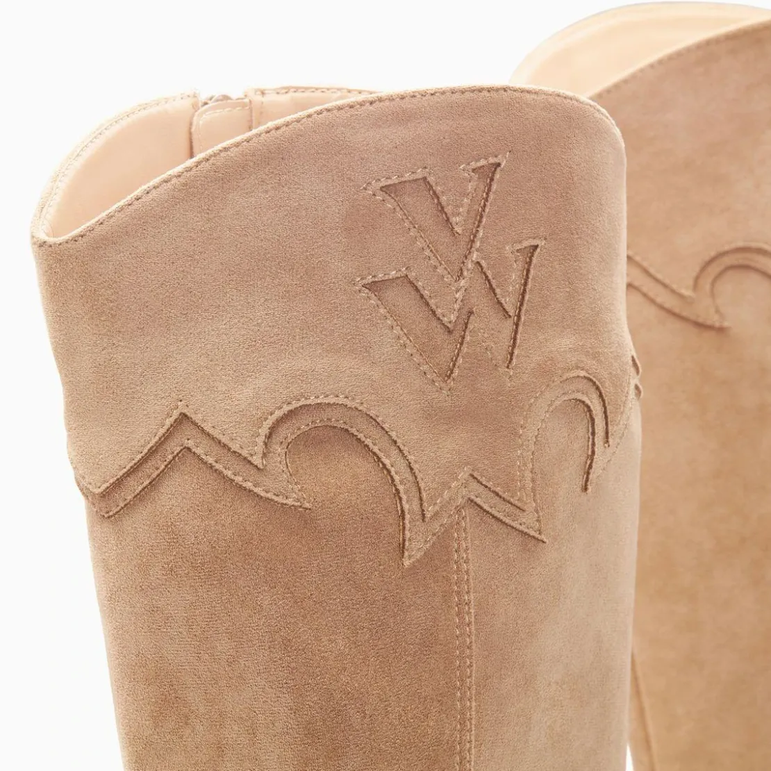 Vanessa WuBottes santiags beige à talon beige