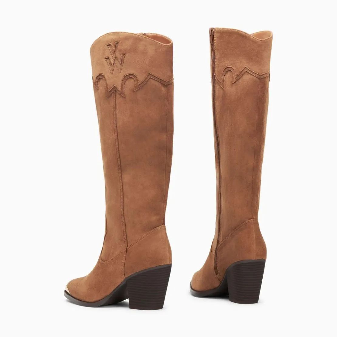 Vanessa WuBottes santiags Maud camel à talon