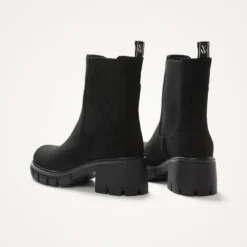 Vanessa WuBottines Chelsea noires à talon cranté