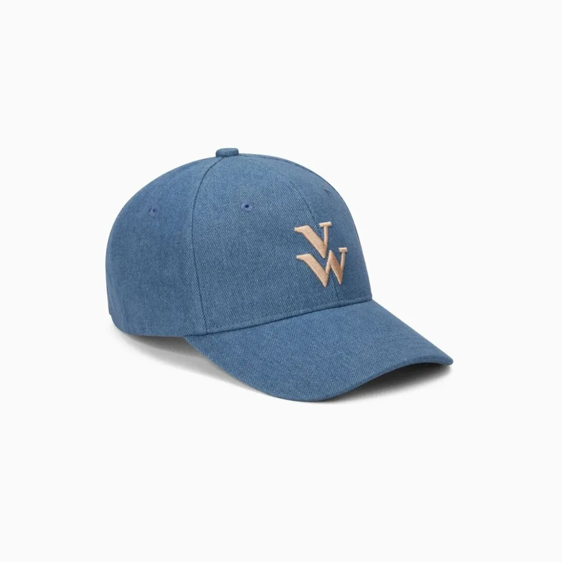 Vanessa WuCasquette Clem denim clair à monogramme brodé