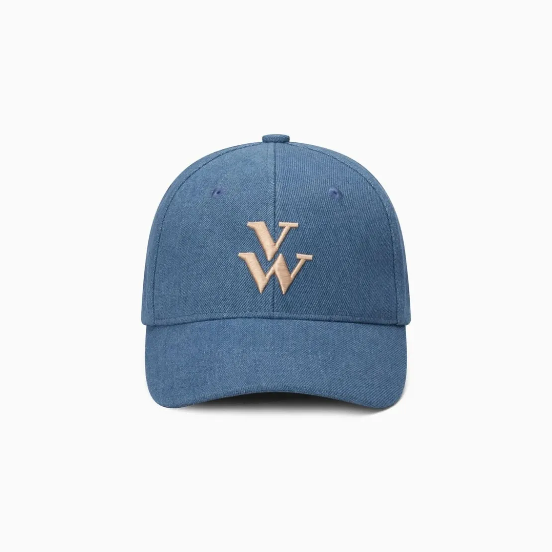 Vanessa WuCasquette Clem denim clair à monogramme brodé