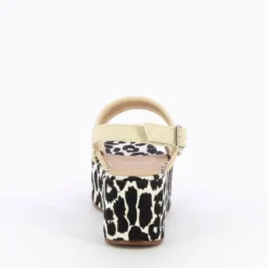 Vanessa WuSandales compensées Femme - Beige effet tweed