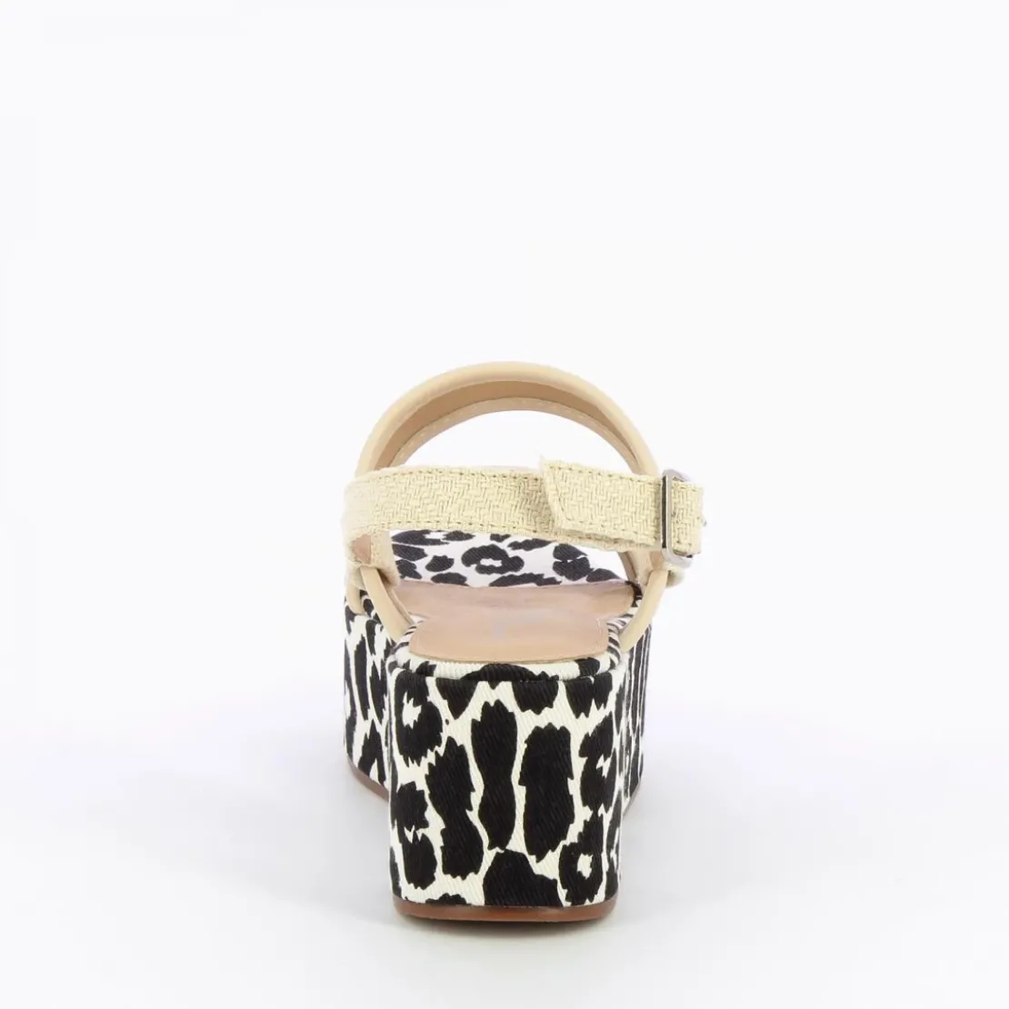 Vanessa WuSandales compensées Femme - Beige effet tweed