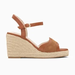 Vanessa WuSandales compensées Luba camel brun