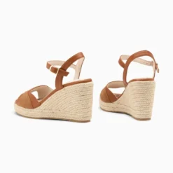 Vanessa WuSandales compensées Luba camel brun
