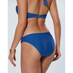 VencaBas de bikini bicolore avec bordure contrastée bleu marine