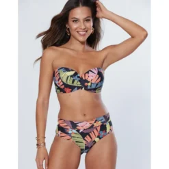 VencaHaut de bikini à armatures avec bretelles amovibles noir