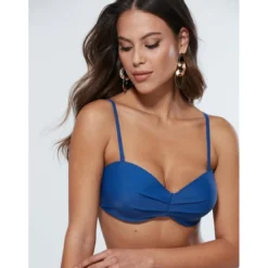 VencaHaut de bikini à armatures avec bretelles amovibles bleu marine