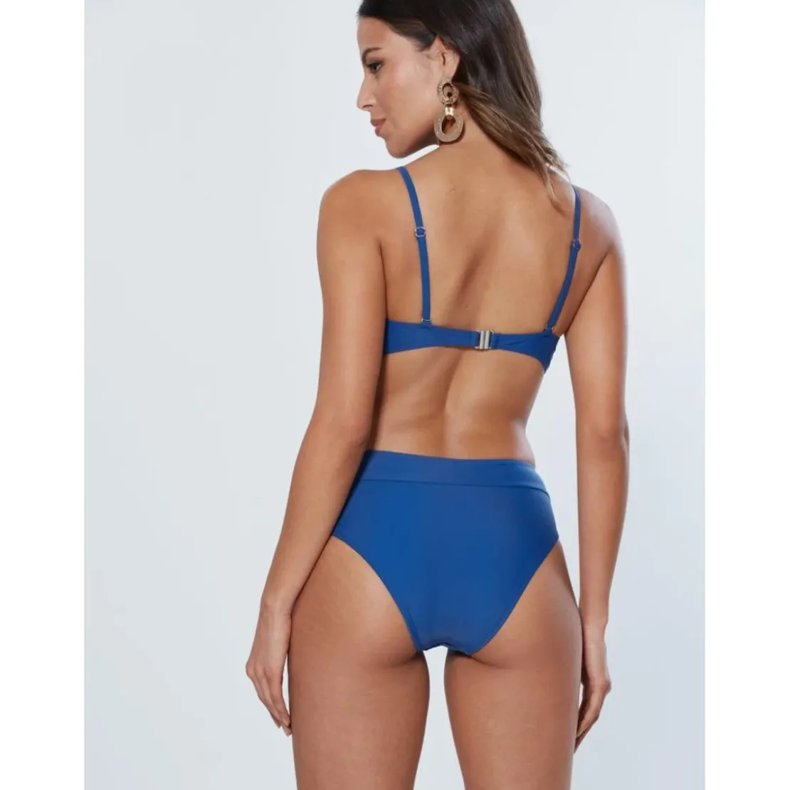 VencaHaut de bikini à armatures avec bretelles amovibles bleu marine