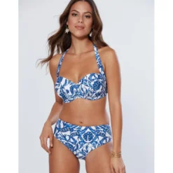 VencaHaut de bikini push up avec armatures et rembourrage bleu