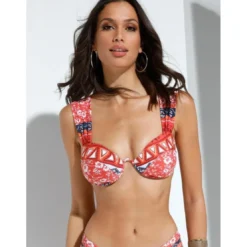 VencaSoutien-gorge bikini bonnets avec coussinet rouge