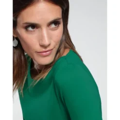 VencaTee-shirt col bateau manches 3/4 femme vert