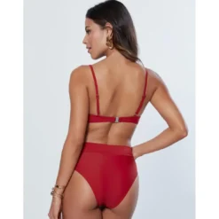 VencaTop de bikini à armatures marron grenat