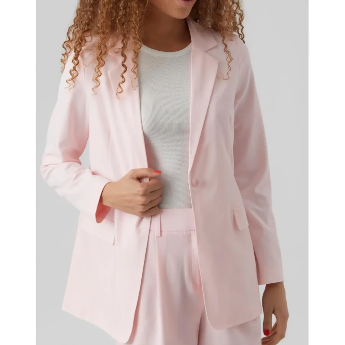 Vero ModaBlazer classique revers à encoche - Rose