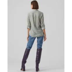 Vero ModaChemises Verte en viscose Sam