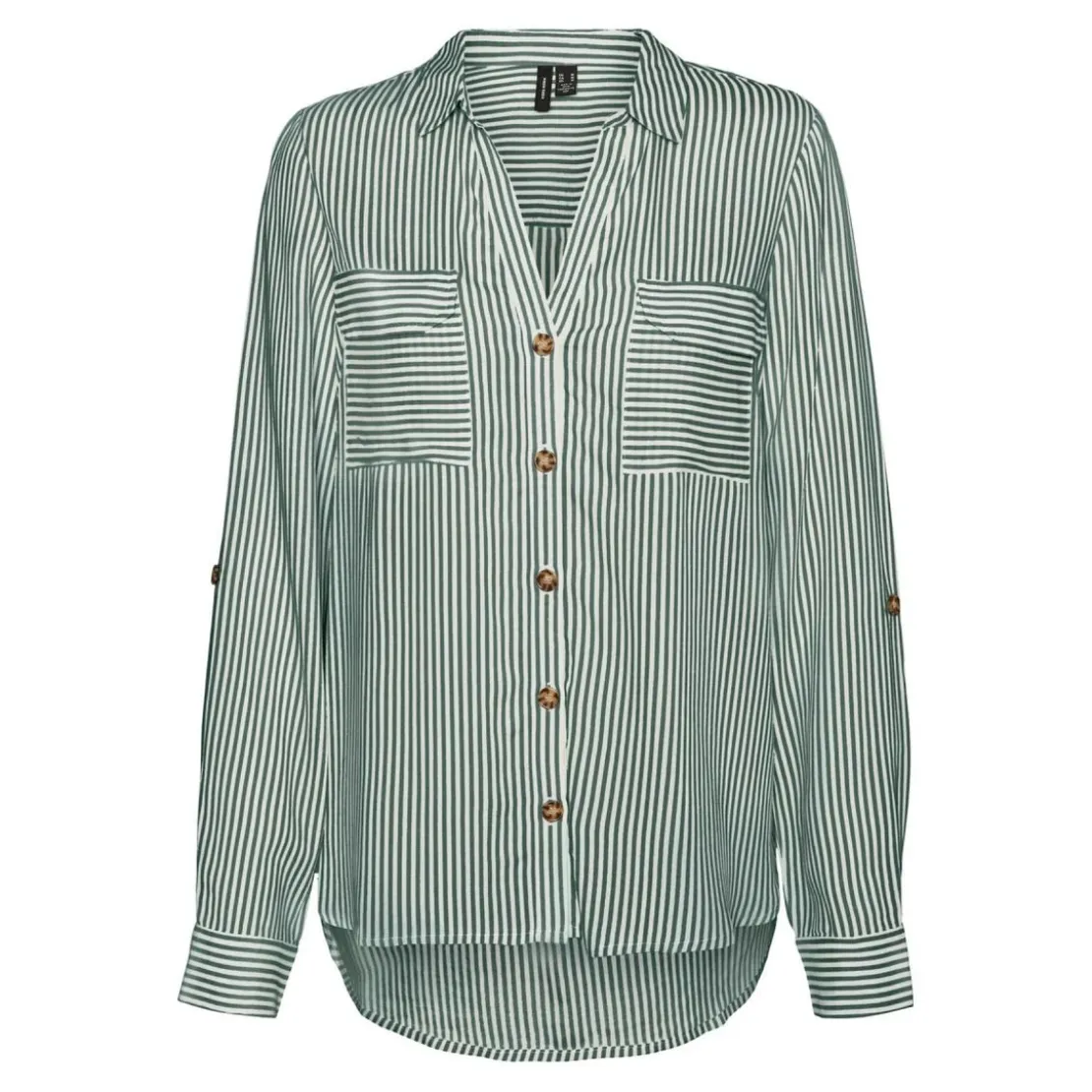 Vero ModaChemises Verte en viscose Sam