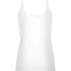 Vero ModaDébardeur spaghetti Regular Fit Col en V Sans manches Longueur regular blanc