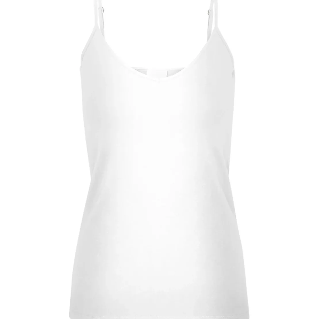 Vero ModaDébardeur spaghetti Regular Fit Col en V Sans manches Longueur regular blanc