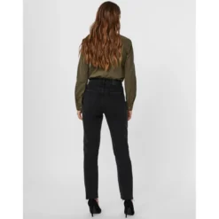 Vero ModaJean coupe droite Straight Fit Taille haute Longueur cheville noir Ria