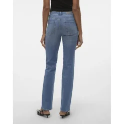 Vero ModaJean coupe droite taille moyenne bleu moyen en coton