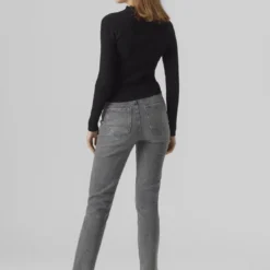 Vero ModaJean mom en coton Linda gris Hazel
