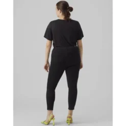 Vero ModaJean skinny taille haute noir en coton Elle