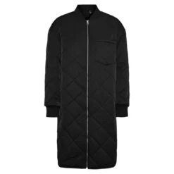 Vero ModaManteau Col italien Long noir