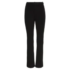 Vero ModaPantalon Flared Fit Taille moyenne noir Eden