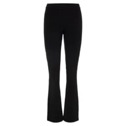 Vero ModaPantalon Flared Fit Taille moyenne noir en viscose