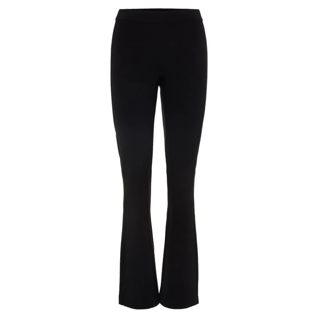 Vero ModaPantalon Flared Fit Taille moyenne noir en viscose