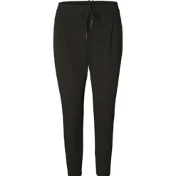 Vero ModaPantalon Loose Fit Taille moyenne vert en viscose Maia