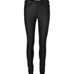 Vero ModaPantalon slim noir en viscose