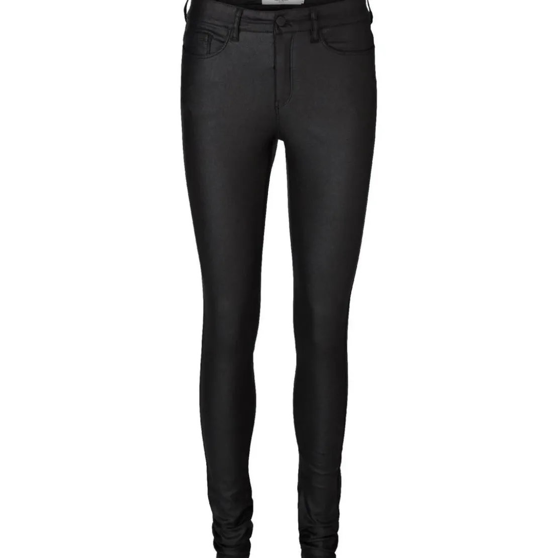 Vero ModaPantalon slim noir en viscose