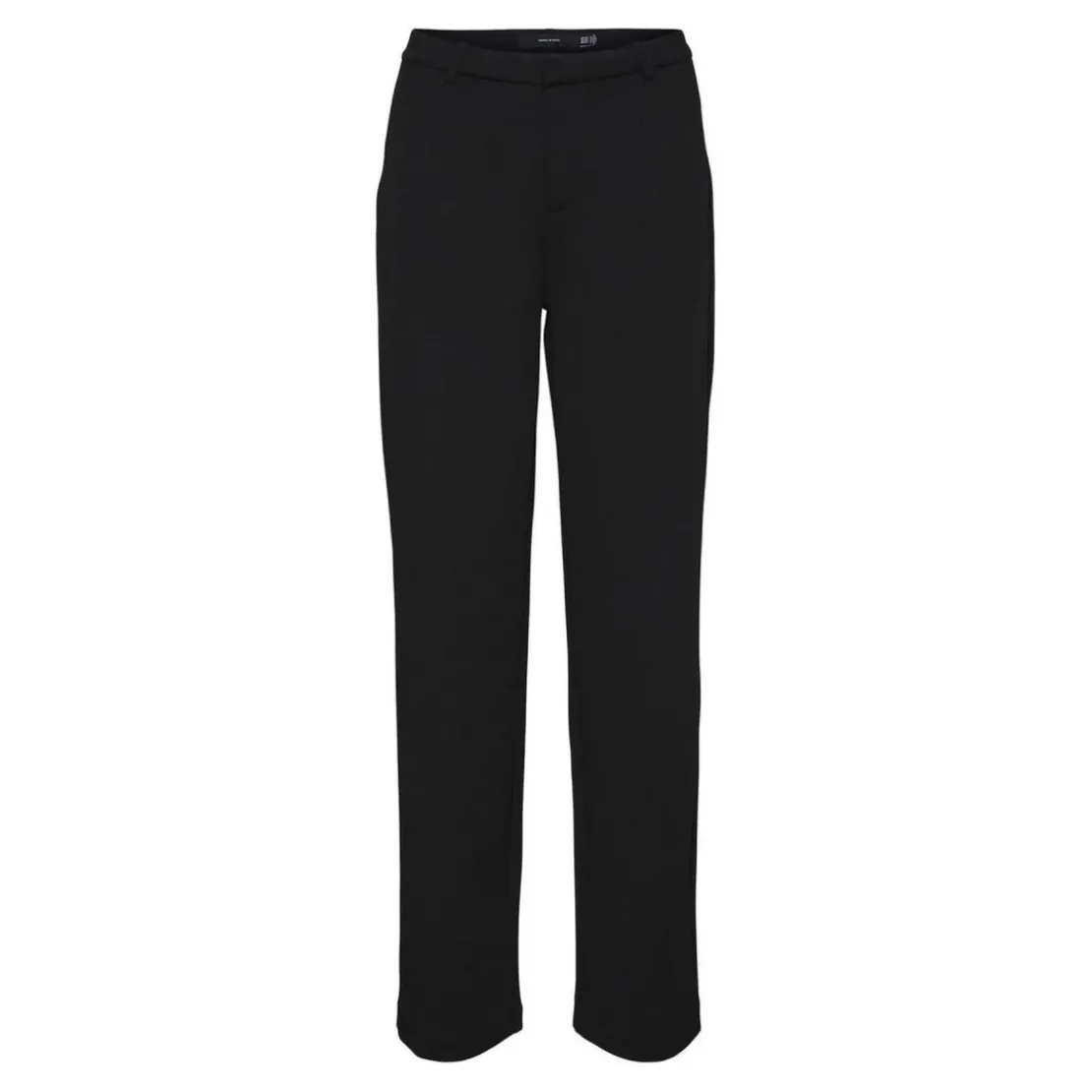 Vero ModaPantalon Straight Fit Taille moyenne noir