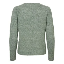 Vero ModaPull en maille Col rond Manches longues vert Zola