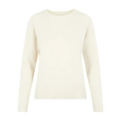 Vero ModaPull en maille Col rond Manches longues beige Ruth