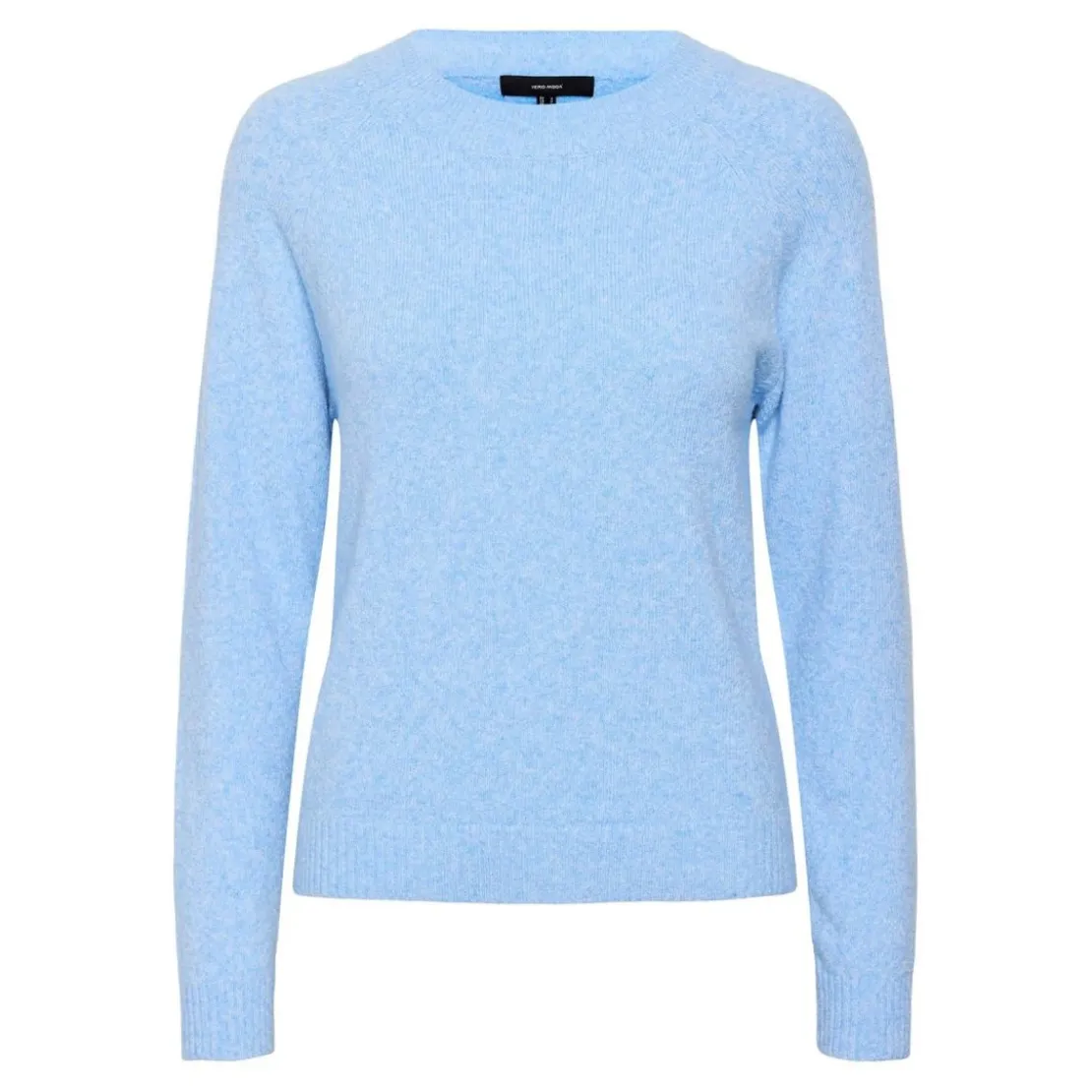Vero ModaPull en maille Col rond Manches longues bleu Liz