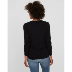 Vero ModaPull en maille Col rond Manches longues noir Luna