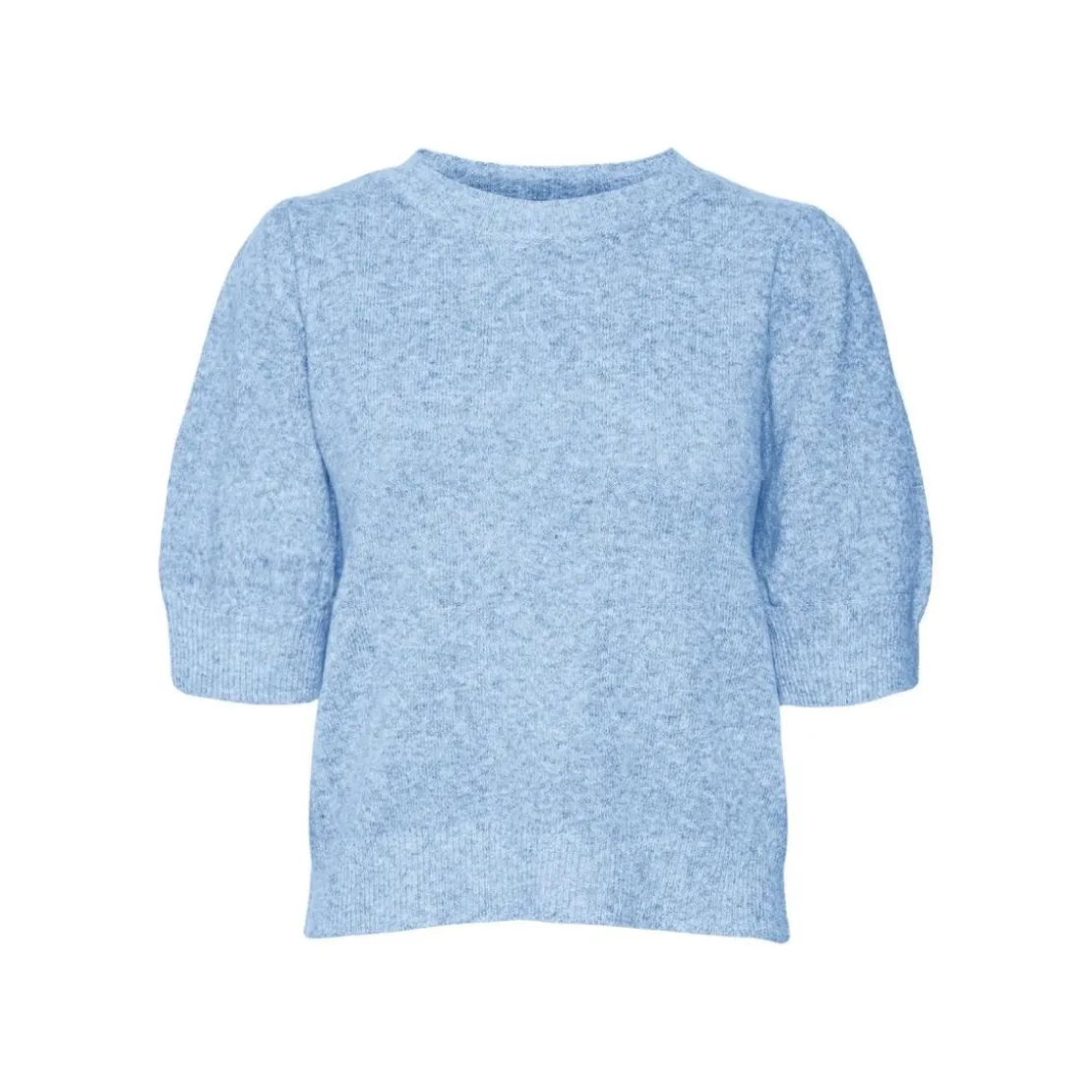 Vero ModaPull en maille Col rond Manches 2/4 bleu