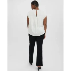 Vero ModaTee-shirt regular fit col carré blanc