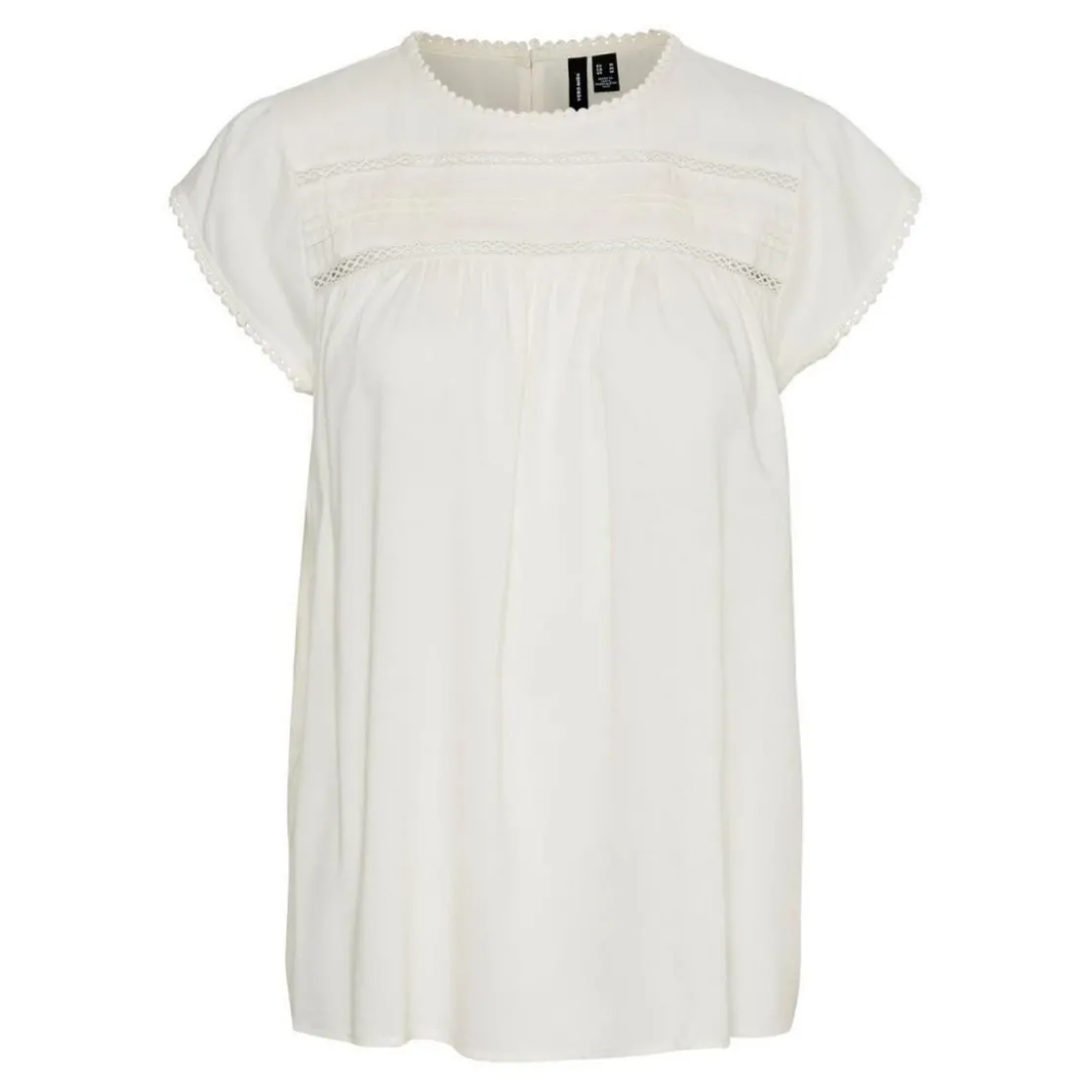 Vero ModaTee-shirt regular fit col carré blanc