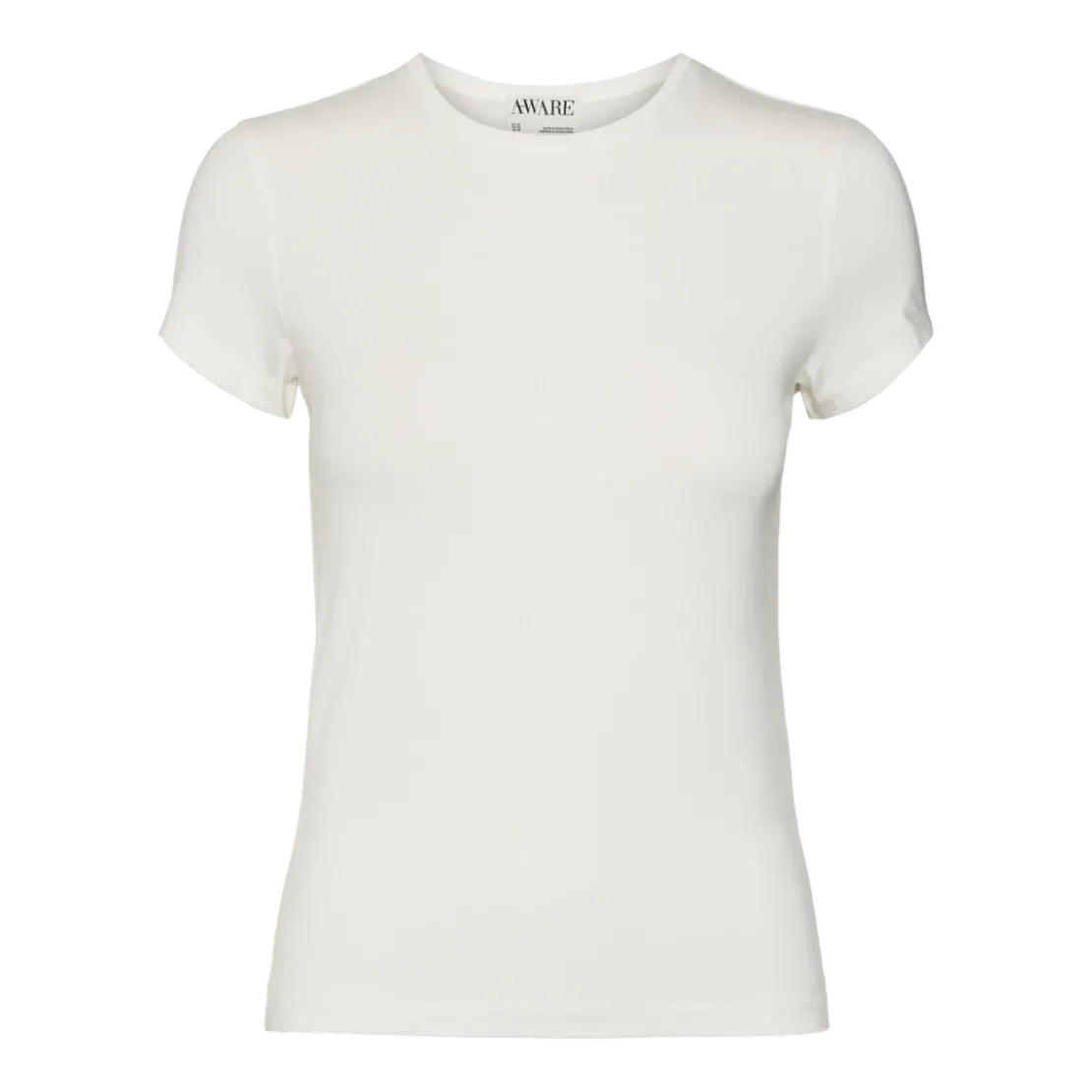 Vero ModaTop col rond blanc Esme en coton