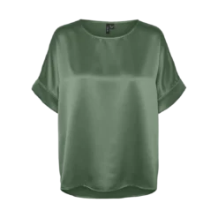 Vero ModaTop col rond manches volumineuses manches 2/4 vert Nola